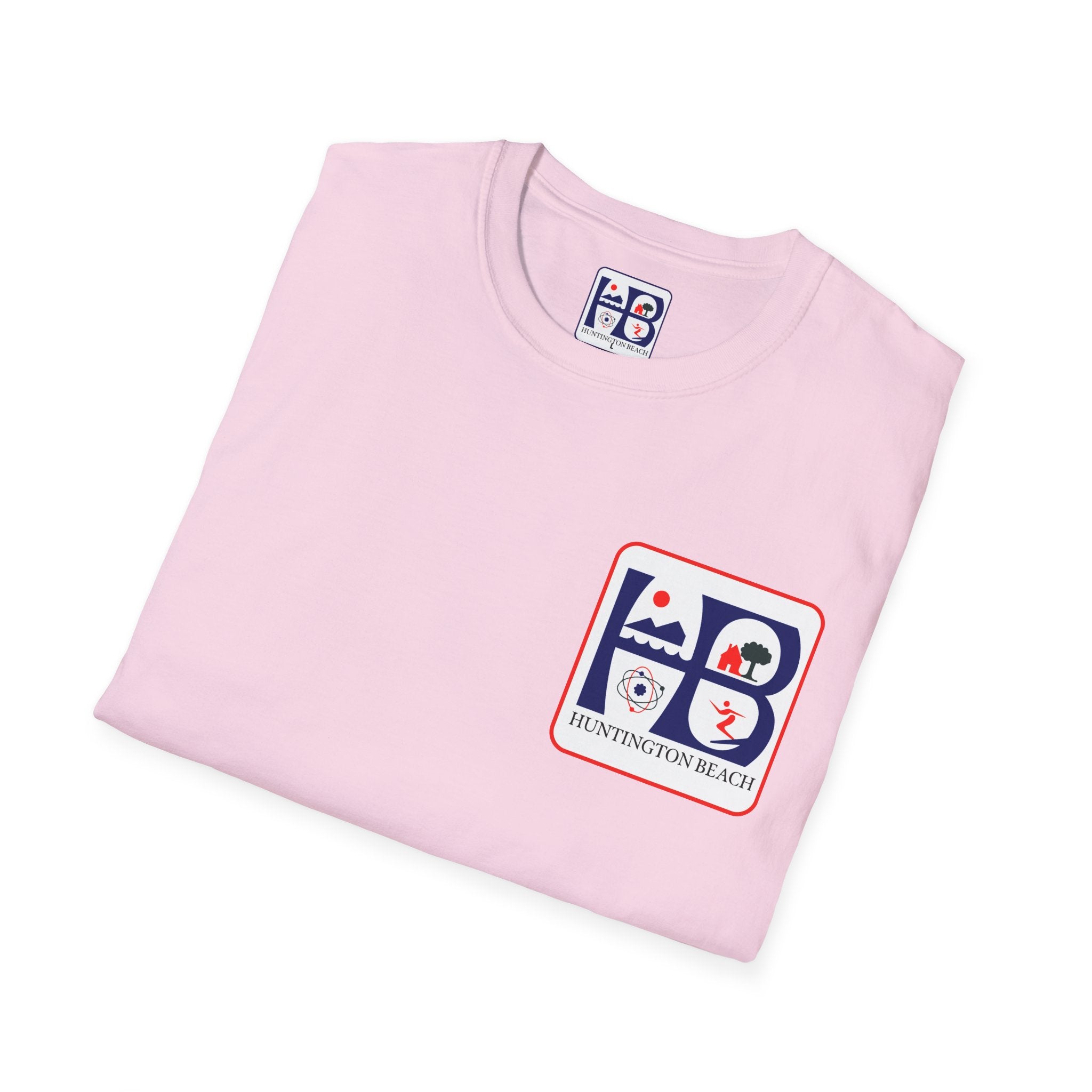 Huntington Beach Retro HB Logo T-Shirt  (printed 3 places)