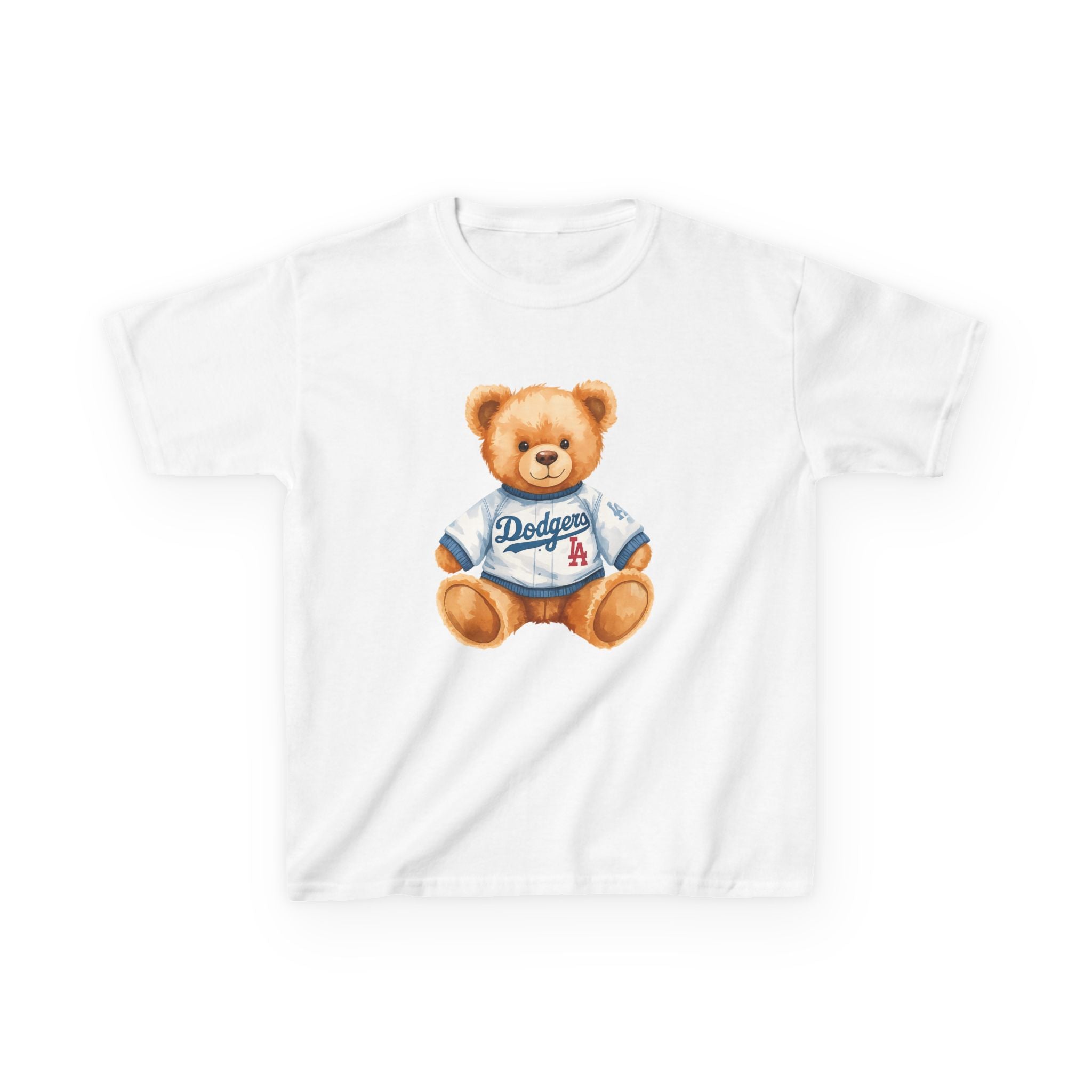 Teddy Bear Tee, Kids Baseball Shirt | Cute Plush Mascot