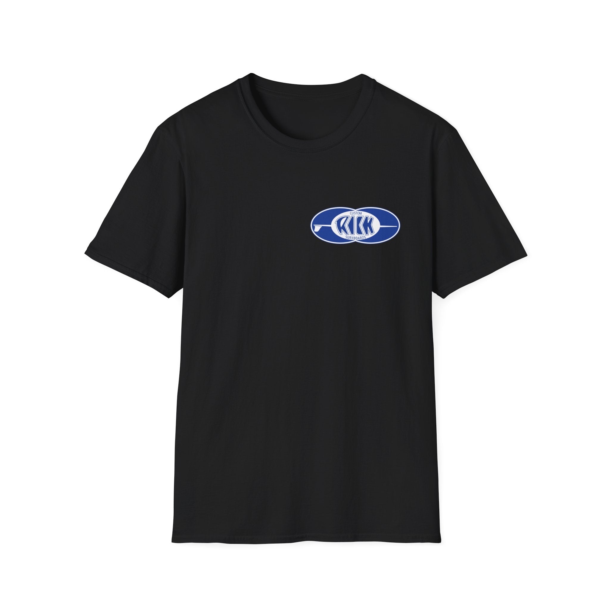 Rick Surfboards Unisex Softstyle T-Shirt Old School Hermosa Beach
