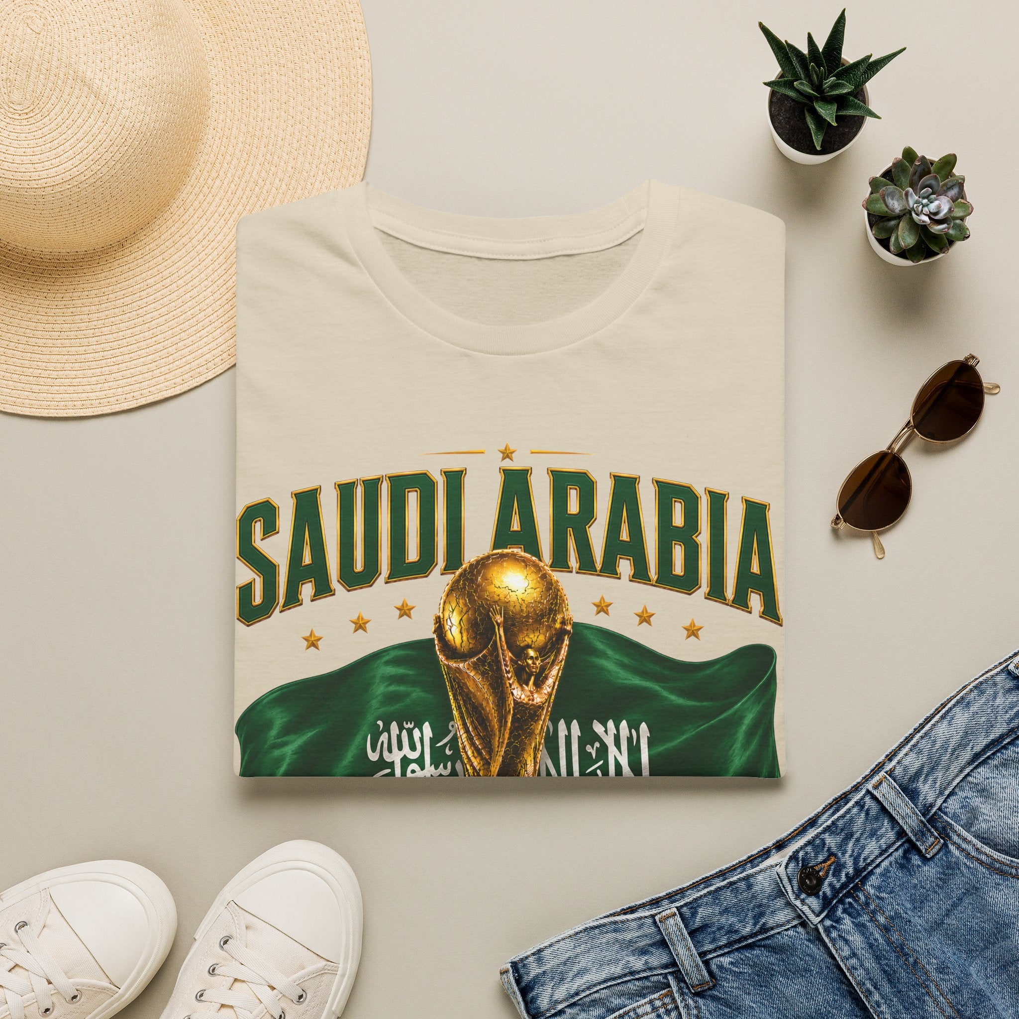 Saudi Arabia 2026 World Cup T-Shirt – Soccer Champion Trophy Design