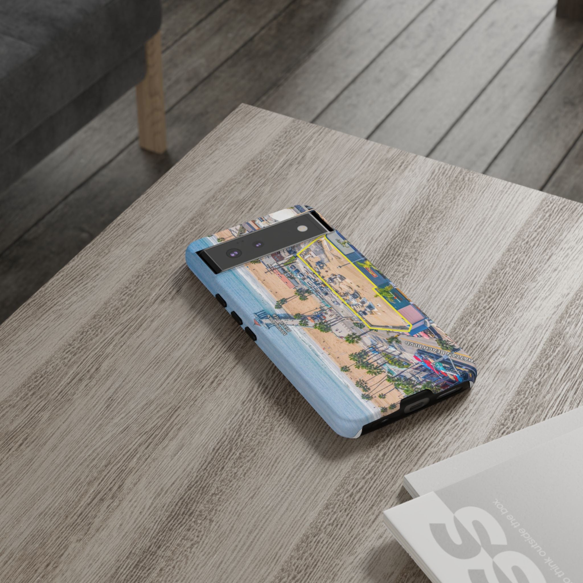 Phone Cases, Manhattan Beach California iPhone Samsung Google Tough Cases, Beach Lovers Gifts, Coastal Accessories, Ocean Phone Covers,