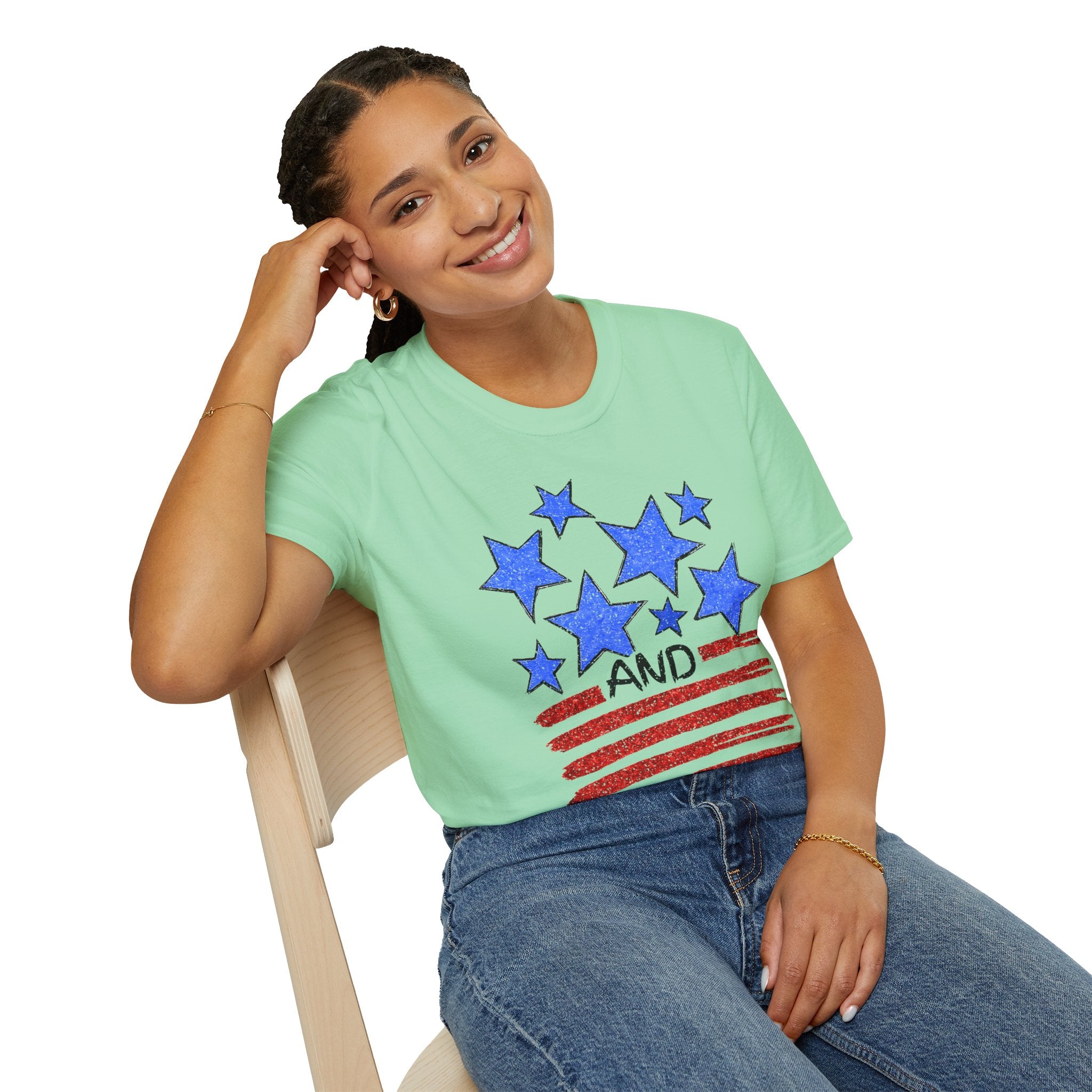 Stars and Stripes T-Shirt — Flag Graphic Patriotic Tee
