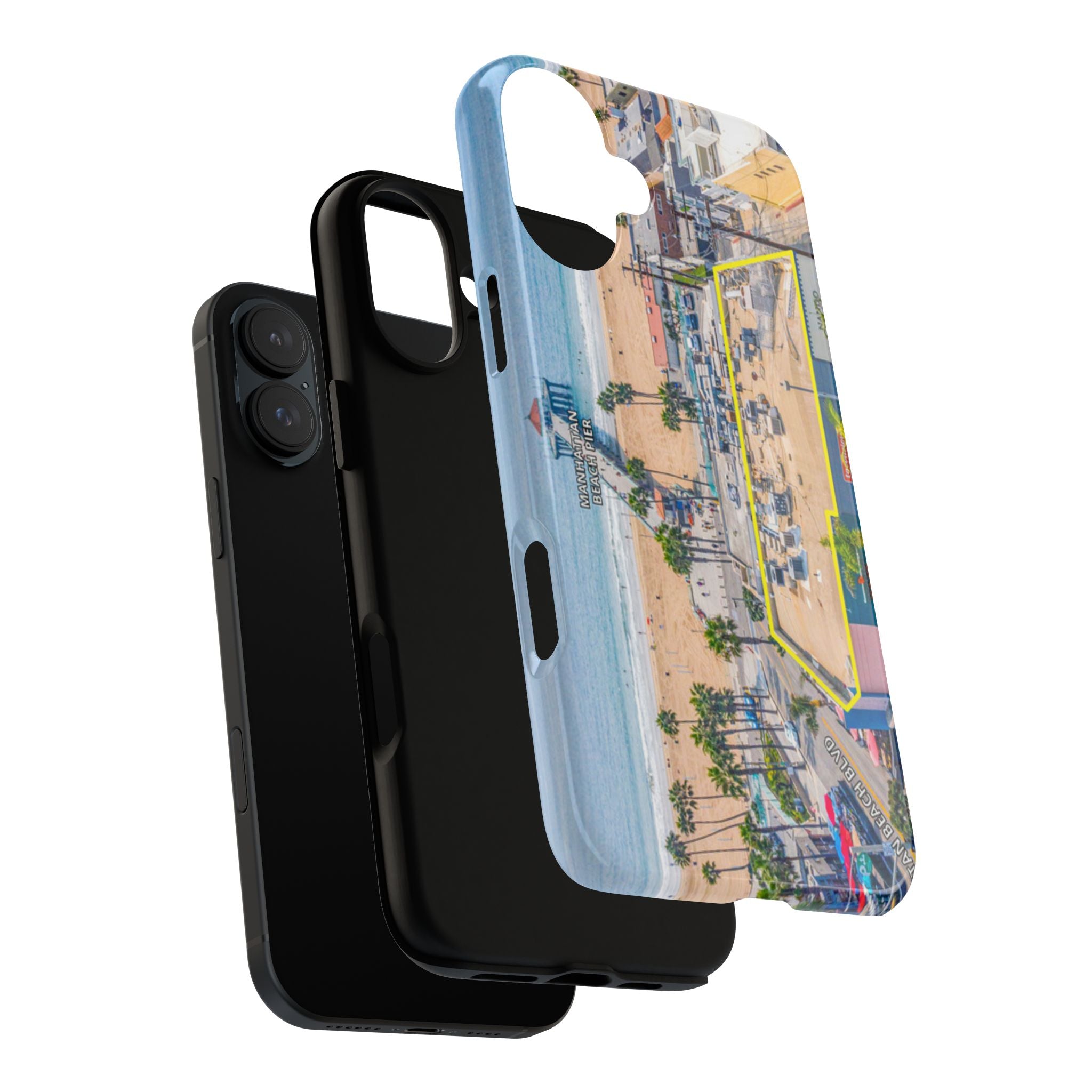Phone Cases, Manhattan Beach California iPhone Samsung Google Tough Cases, Beach Lovers Gifts, Coastal Accessories, Ocean Phone Covers,