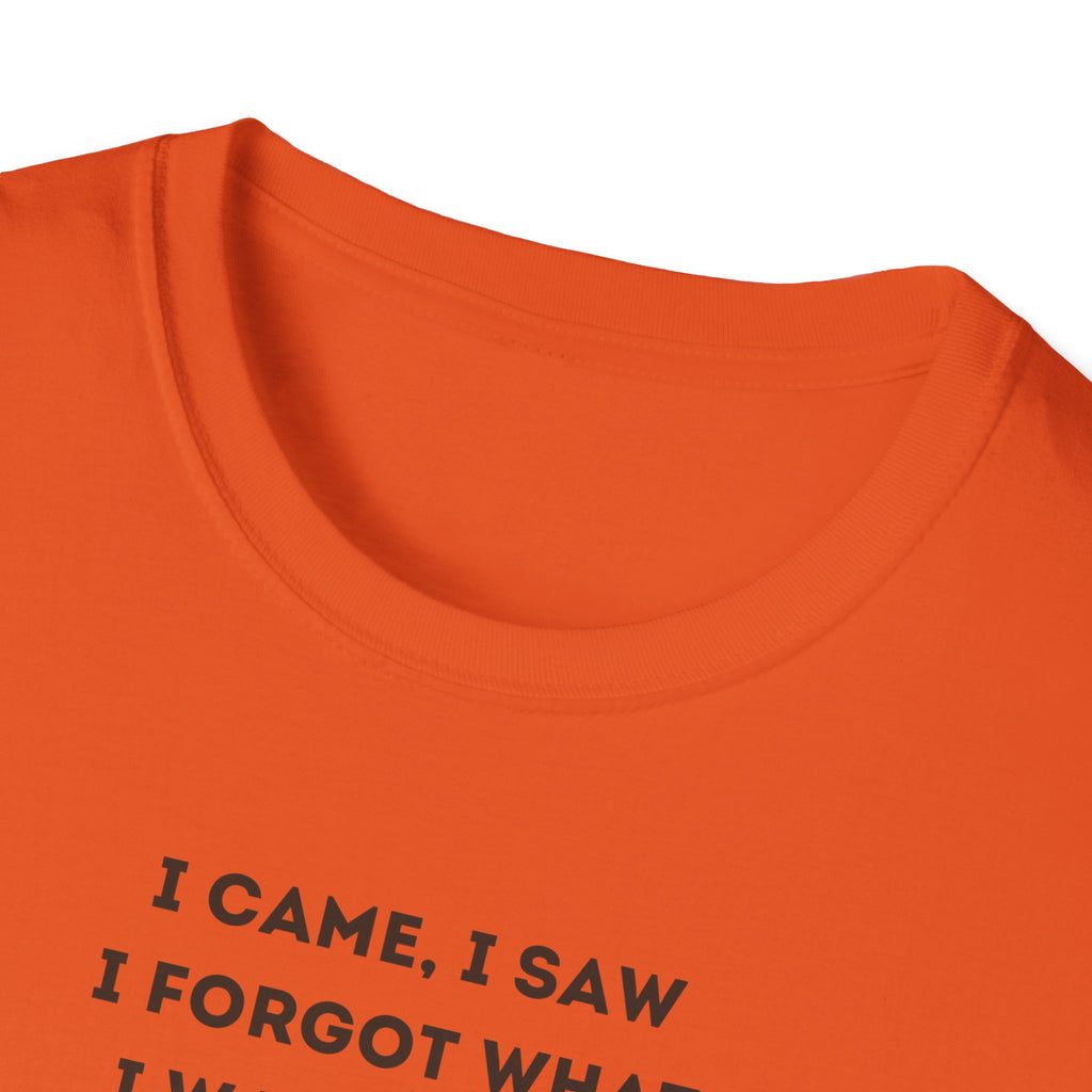 Funny Forgetful Grandpa Quote T-Shirt | Retro Grandpa I Got to Pee Illustration