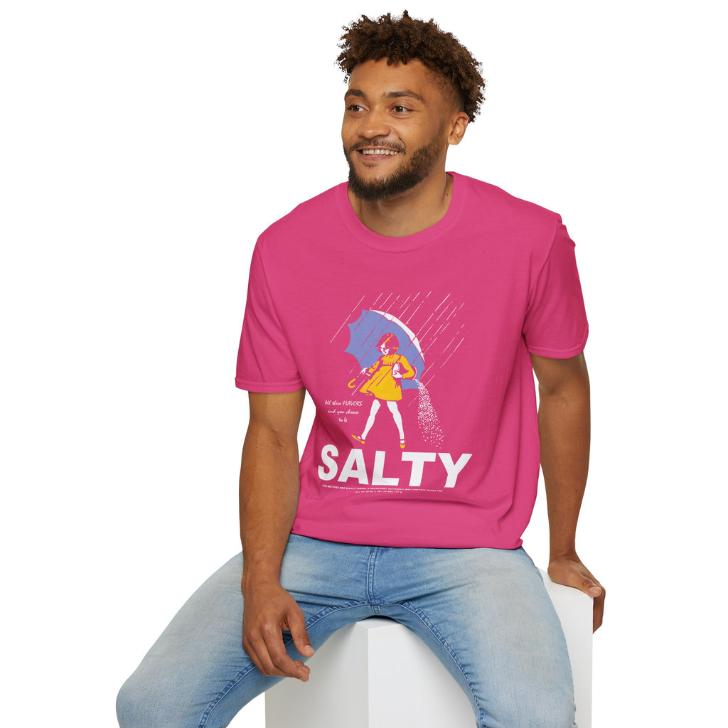 Salty Rainy Day Graphic T-Shirt — Girl with Umbrella Illustration
