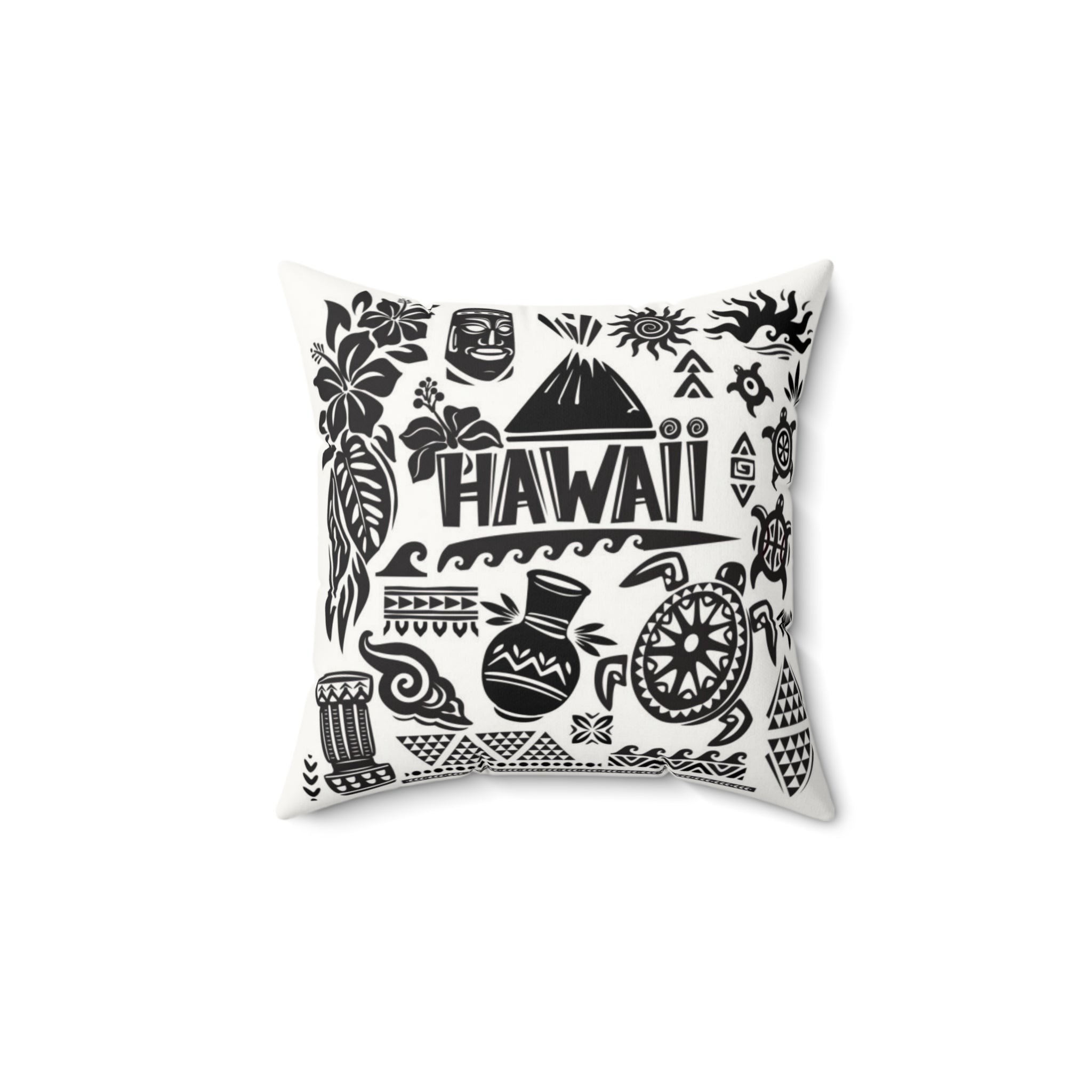 Hawaii Fun Pillow - Faux Suede Square Pillow