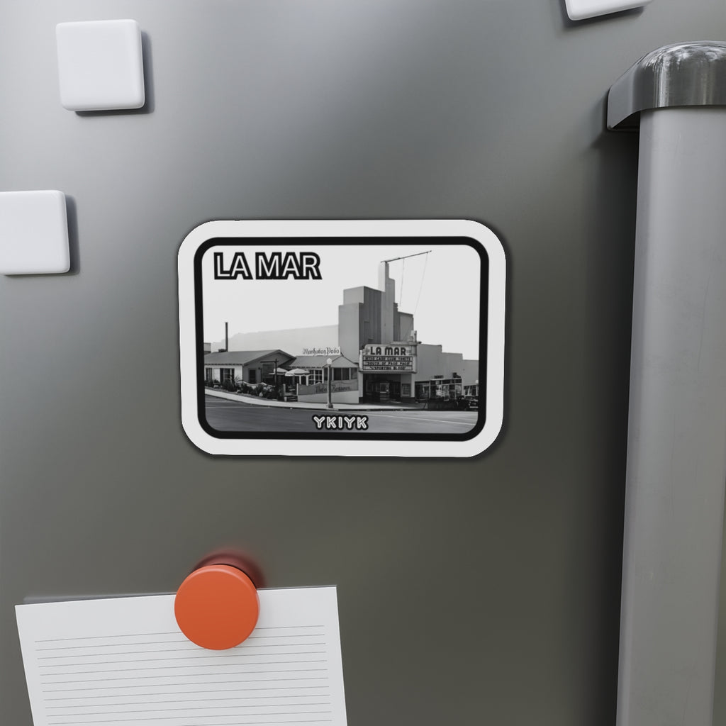 La Mar Theater retro photo Magnet | Die-Cut Refrigerator Magnet