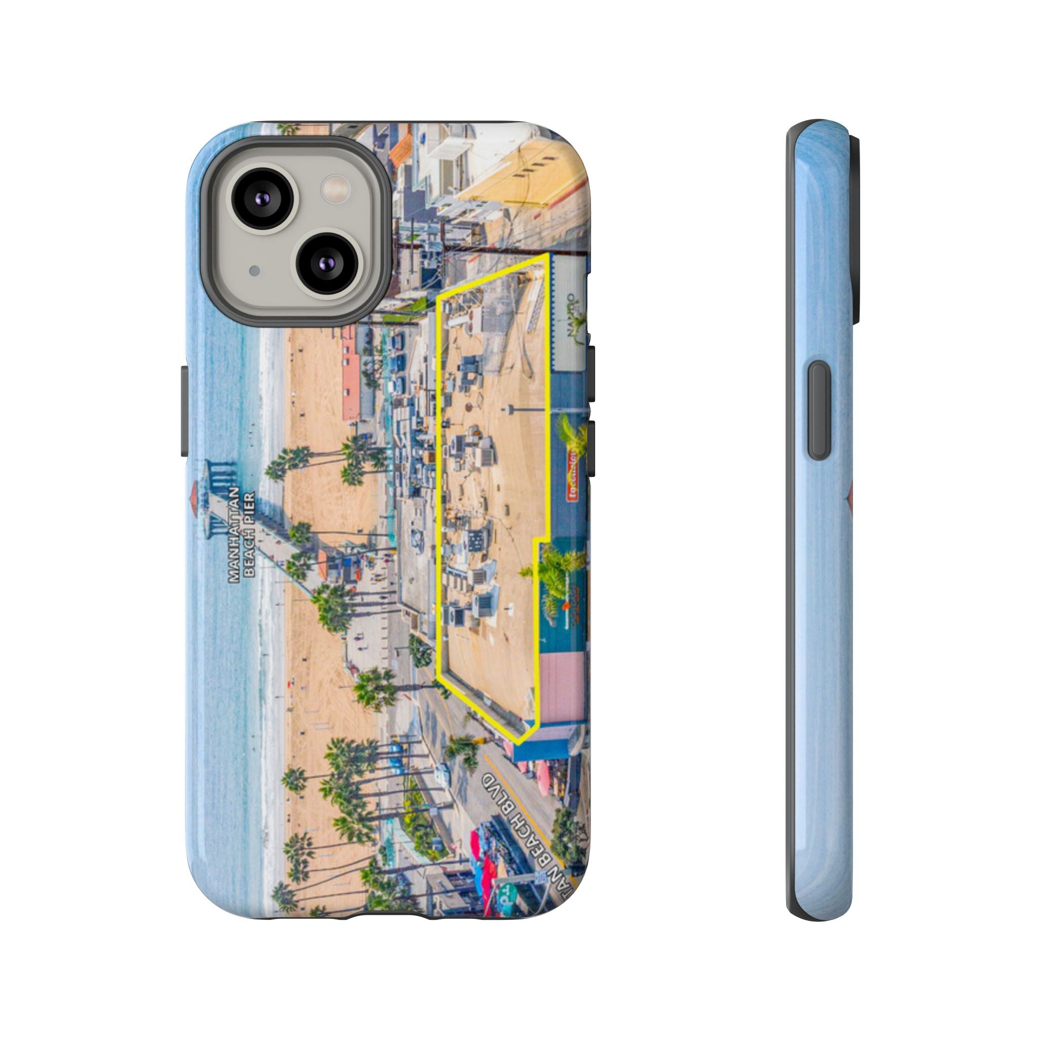 Phone Cases, Manhattan Beach California iPhone Samsung Google Tough Cases, Beach Lovers Gifts, Coastal Accessories, Ocean Phone Covers,