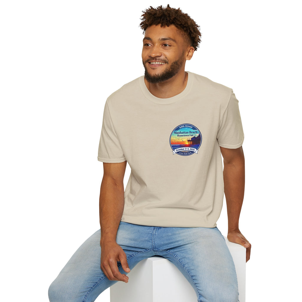 Manhattan Beach Hometown Fair T-Shirt — 54th Annual Sunset Surf Logo (Oct 3-4, 2026)