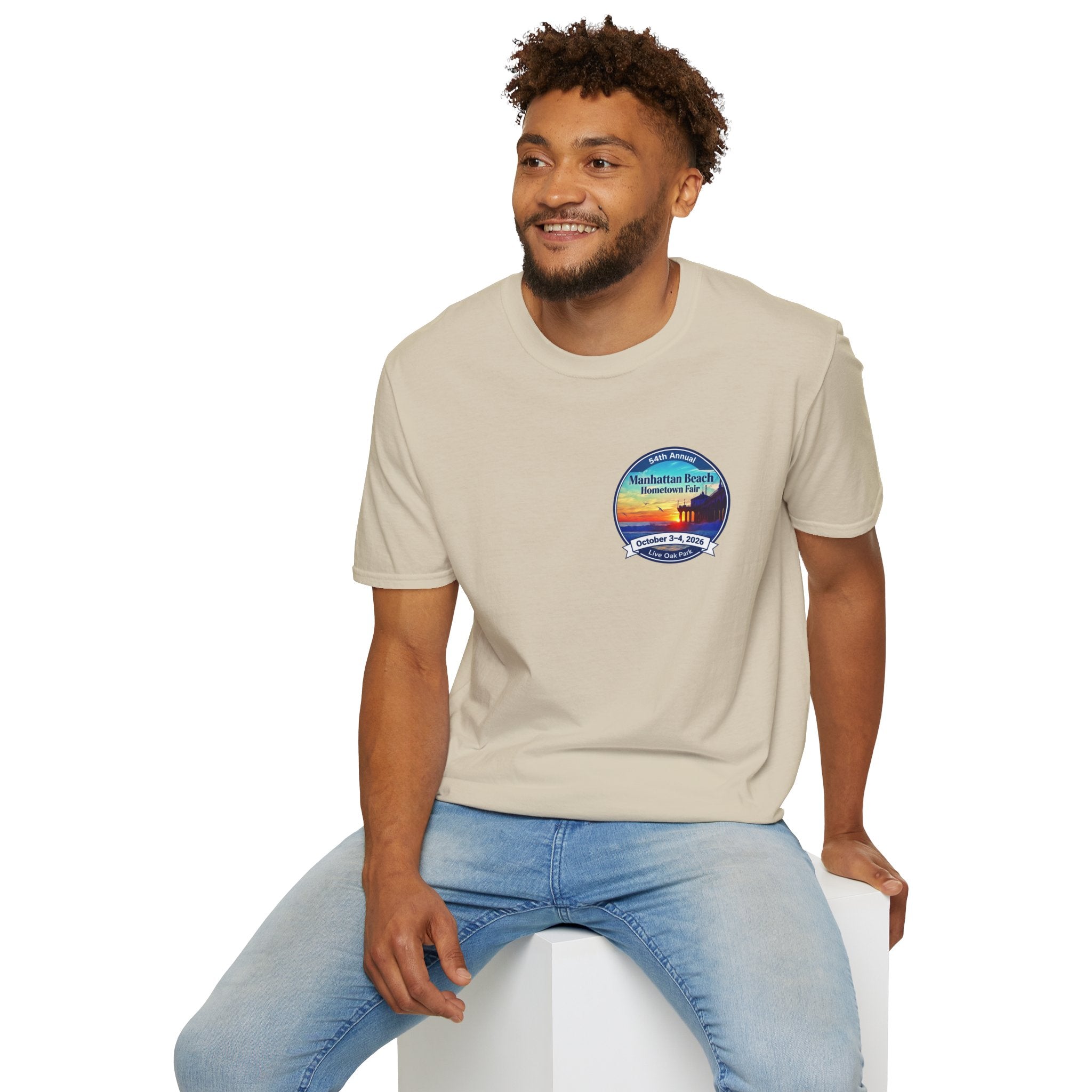 Manhattan Beach Hometown Fair T-Shirt — 54th Annual Sunset Surf Logo (Oct 3-4, 2026)