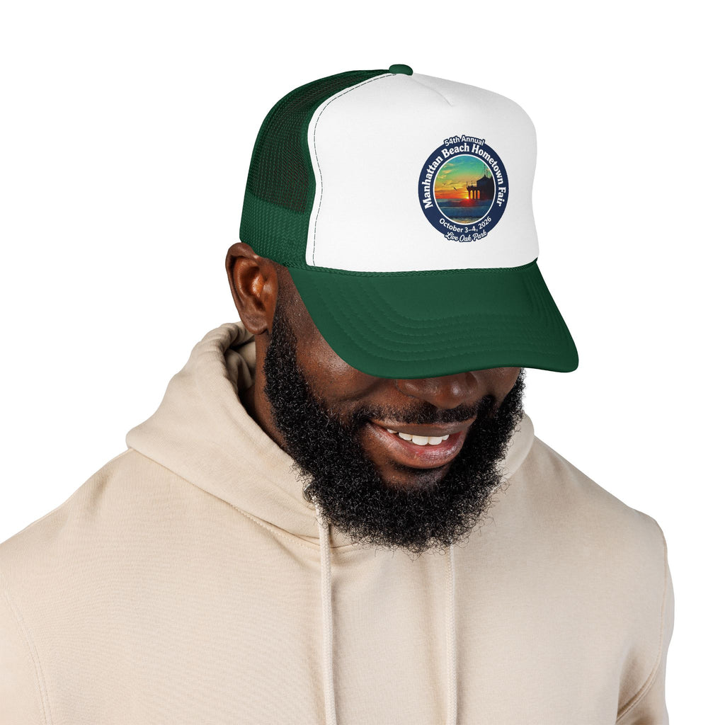 Trucker Hat — Manhattan Beach Hometown Fair Sunset Logo