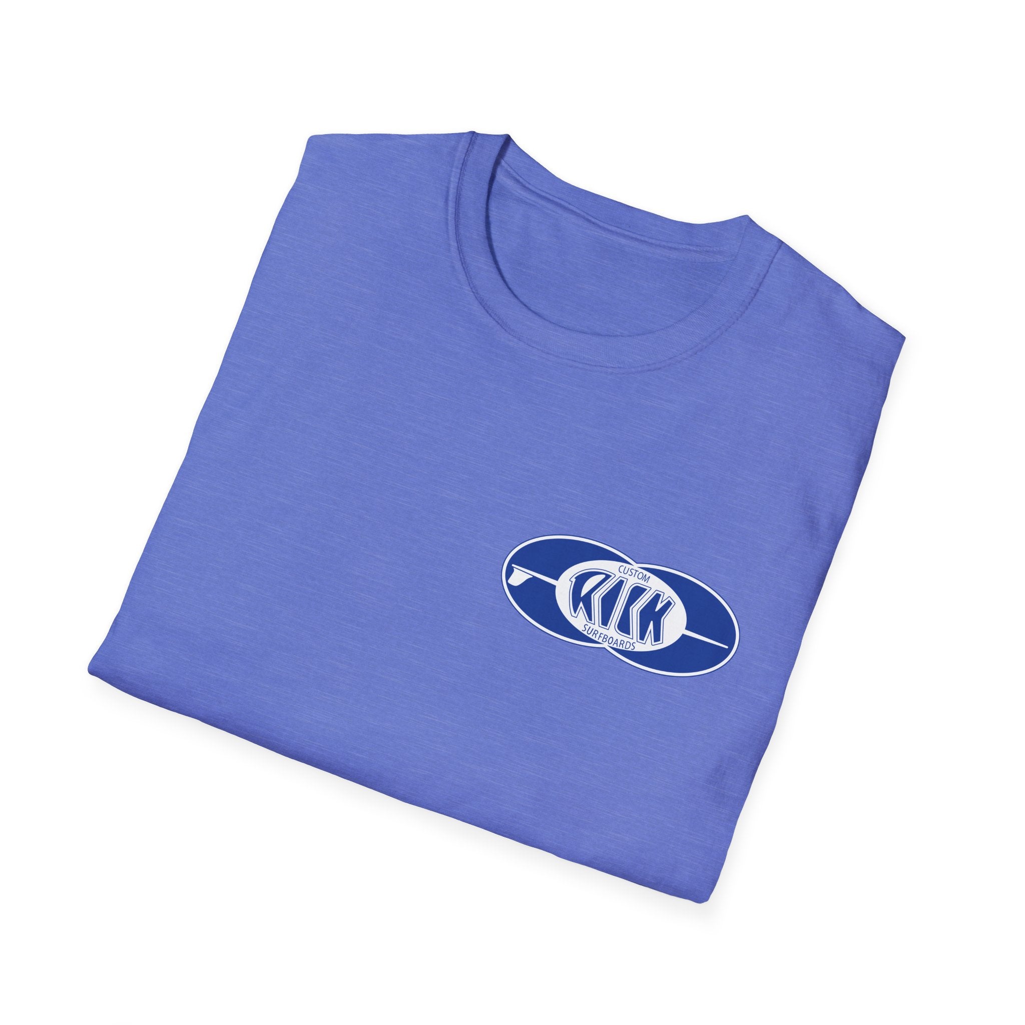 Rick Surfboards Unisex Softstyle T-Shirt Old School Hermosa Beach