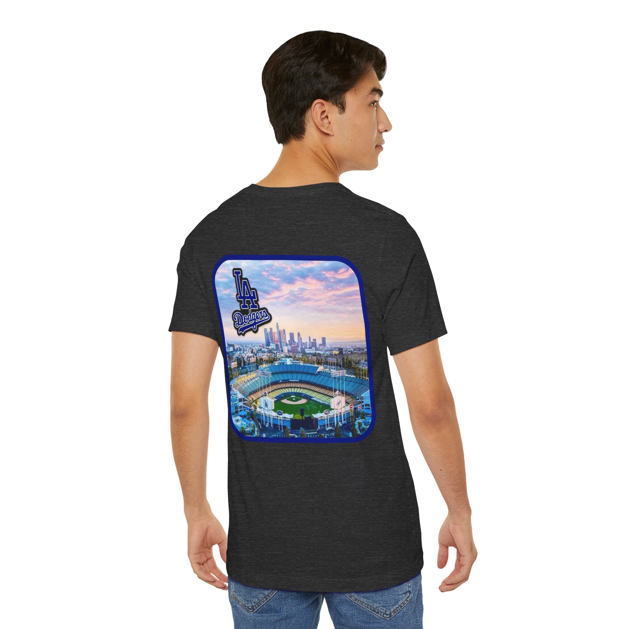 Los Angeles (Front and Back Printing) Mens Womans Jersey Short Sleeve Tee