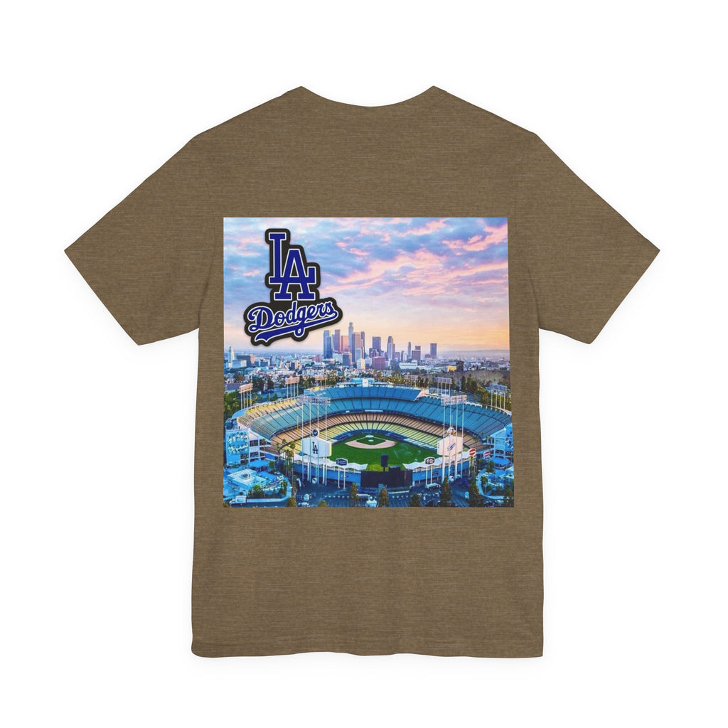 Los Angeles (Front and Back Printing) Unisex Jersey Short Sleeve Tee