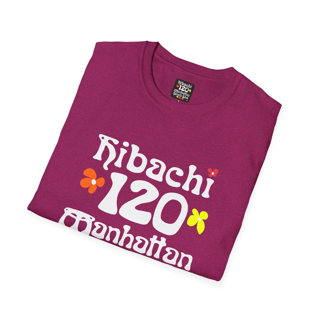 Hibachi 120 Manhattan Beach Blvd Restaurant #OldSchool T-Shirt — Retro Floral Surf Tee "Gone But Not Forgotten"