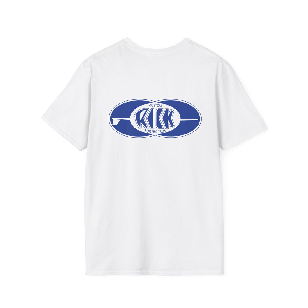 Rick Surfboards Unisex Softstyle T-Shirt Old School Hermosa Beach
