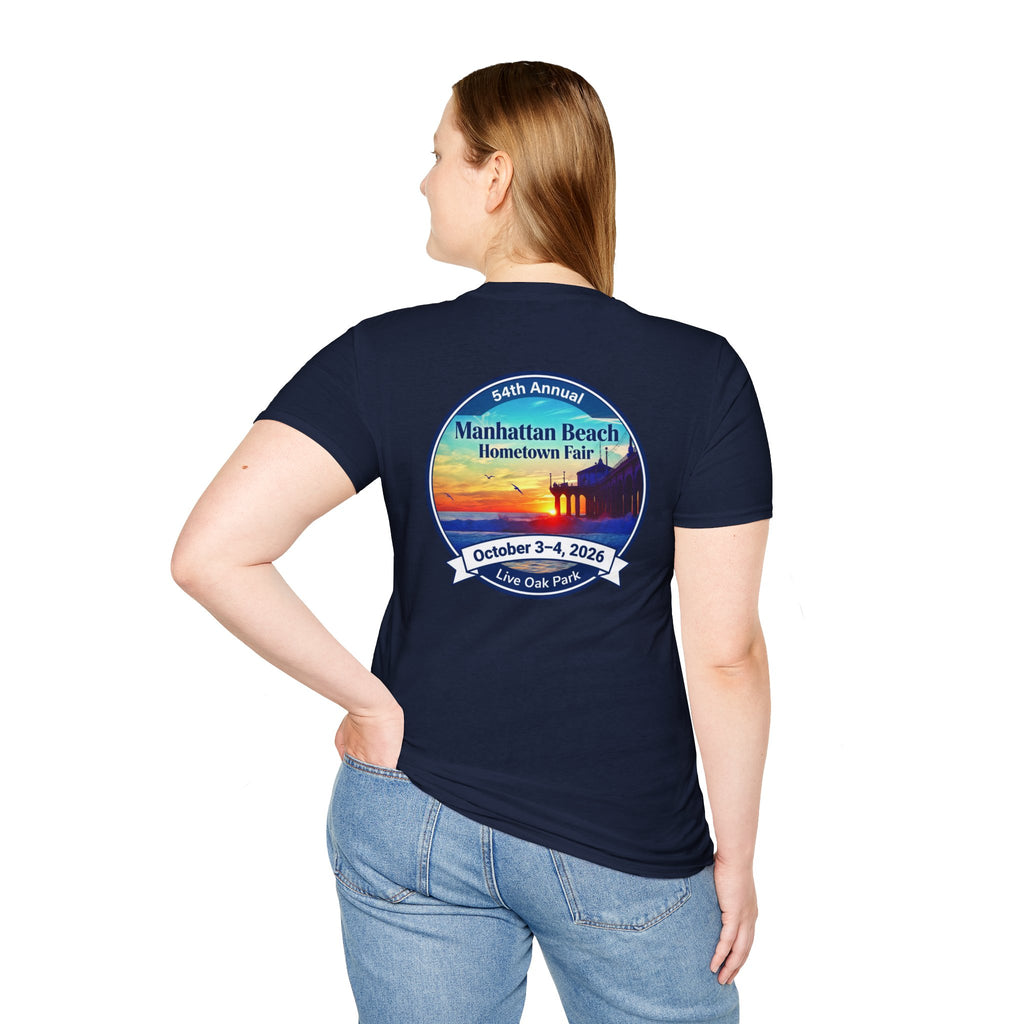 Manhattan Beach Hometown Fair T-Shirt — 54th Annual Sunset Surf Logo (Oct 3-4, 2026)