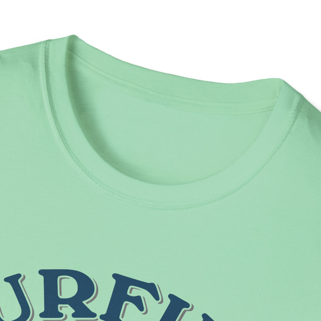 Surfing Makes Me Happy T-Shirt | Retro Sunset Surfer Graphic