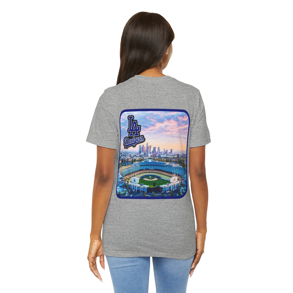 Los Angeles (Front and Back Printing) Mens Womans Jersey Short Sleeve Tee