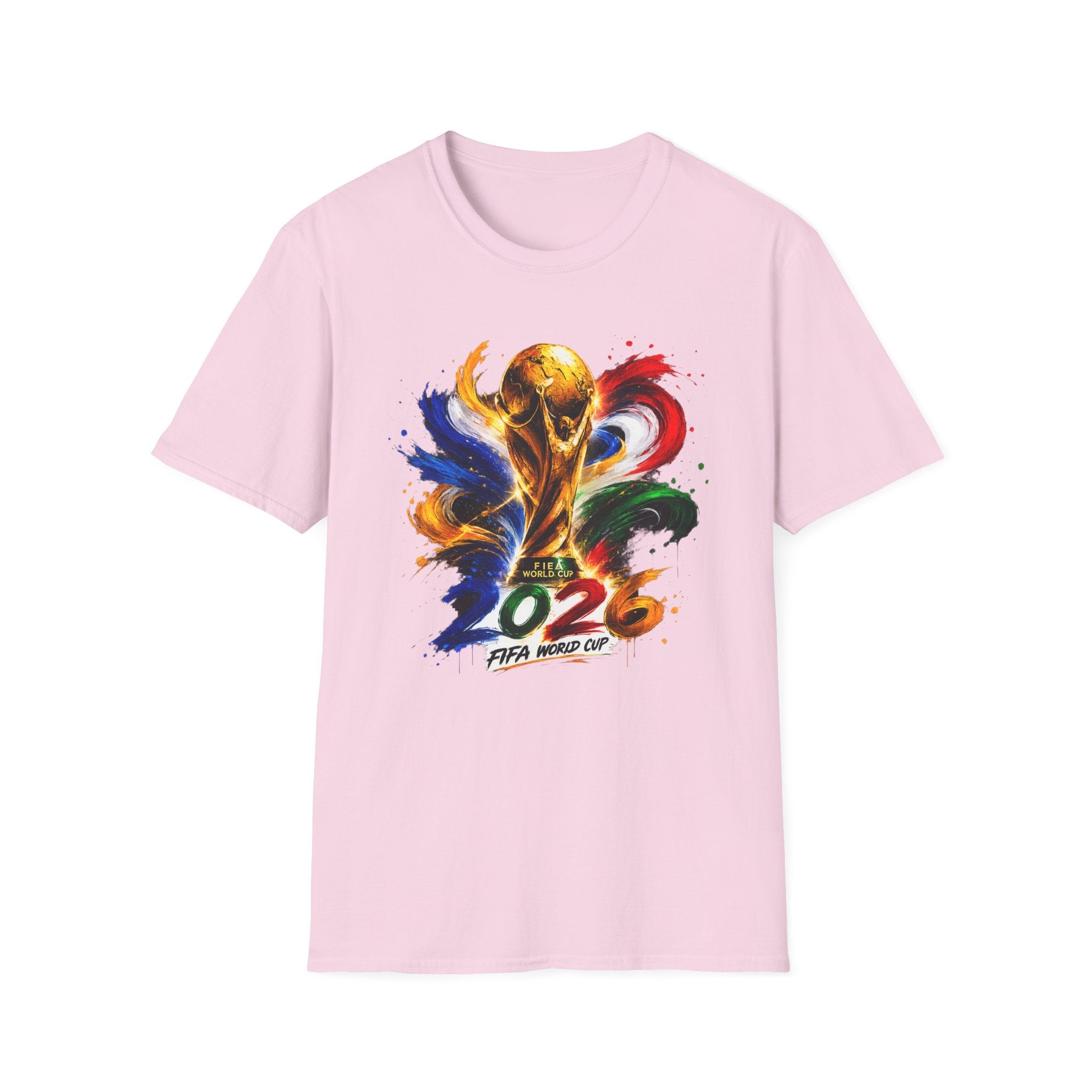 World Cup 2026 T-Shirt — Colorful FIFA Trophy Graphic