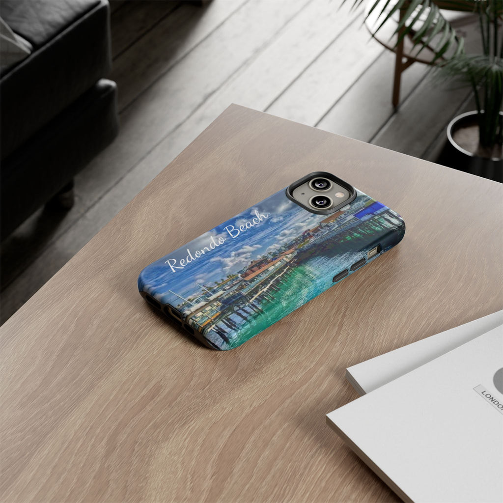 Phone Cases, Redondo Beach California King Harbor Design, Protective Covers, iPhone Accessories, Samsung Accessories, Gift for Travelers