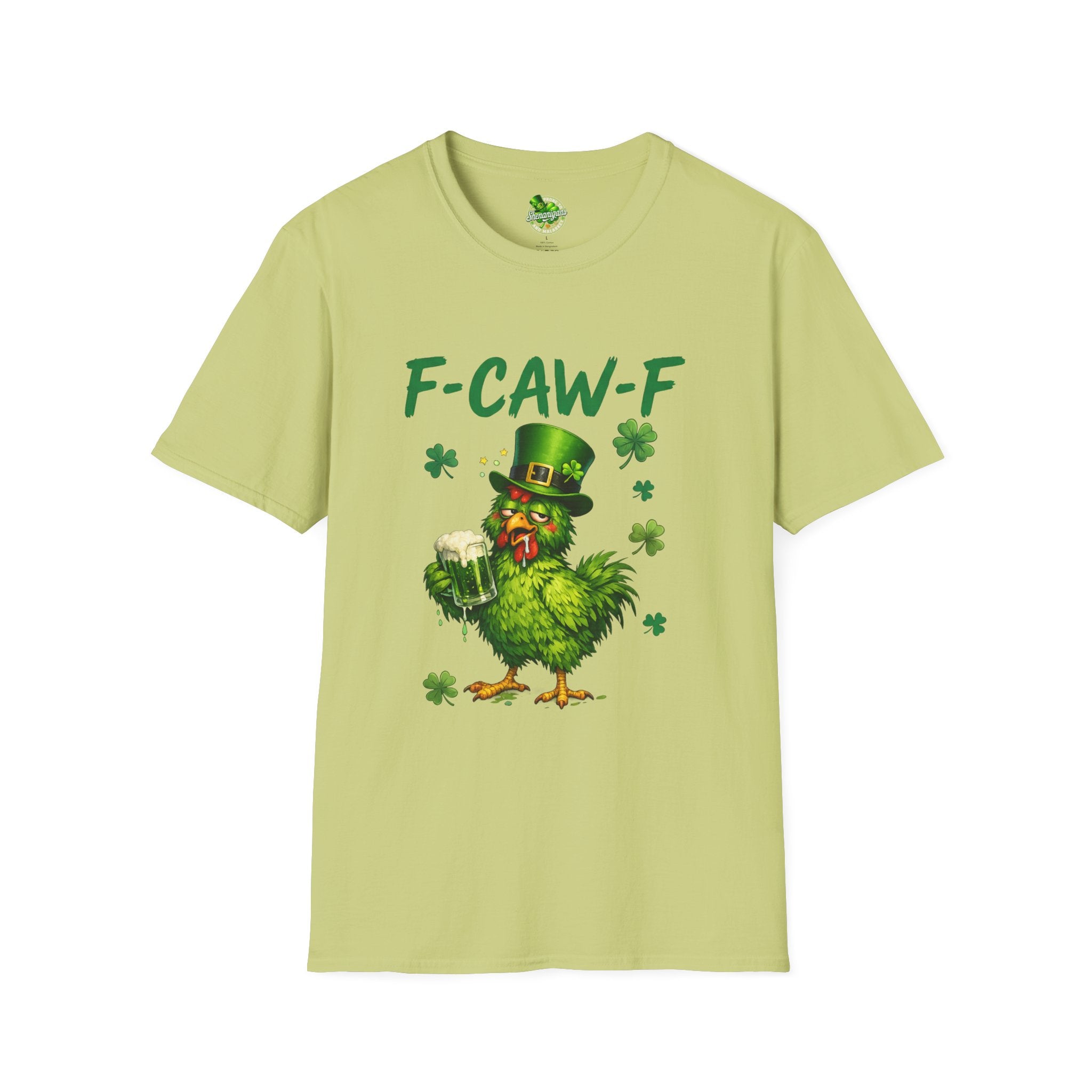 F-CAW-F Leprechaun Chicken T-Shirt | St. Patrick's Day Shamrock Tee
