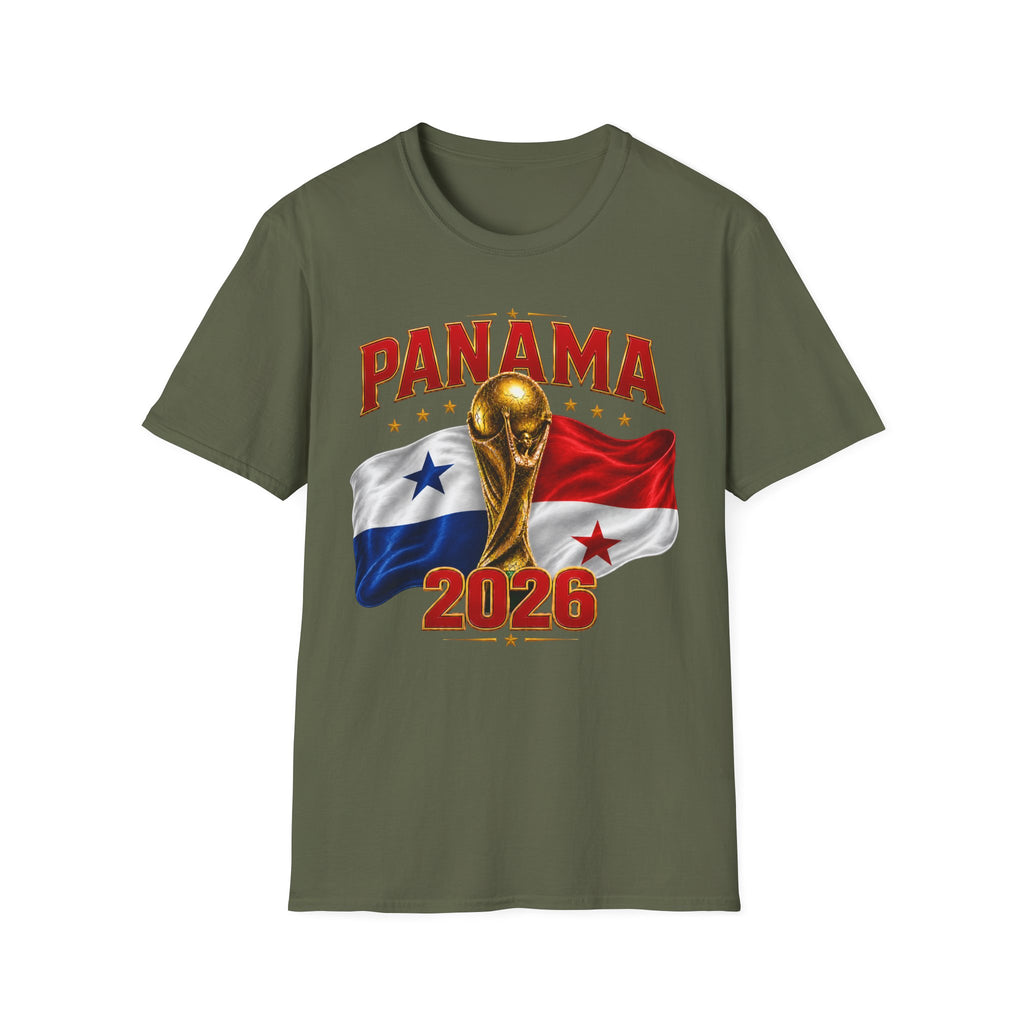 Panama 2026 World Cup T-Shirt — Panama Flag & Trophy Soccer Tee