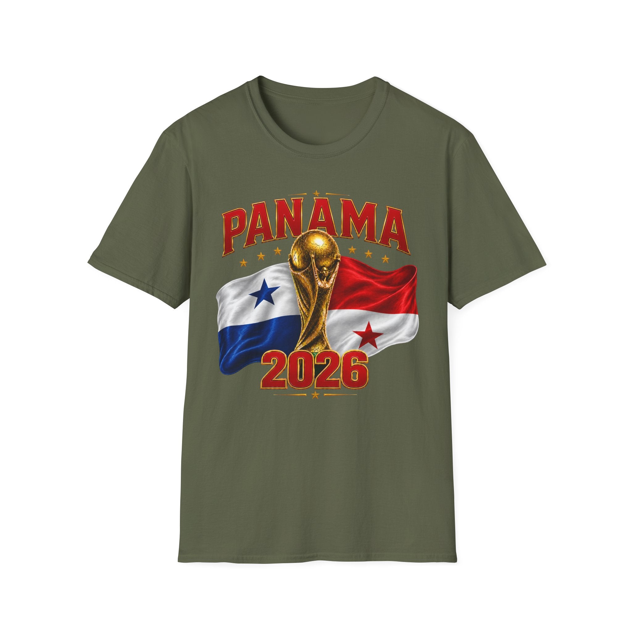 Panama 2026 World Cup T-Shirt — Panama Flag & Trophy Soccer Tee