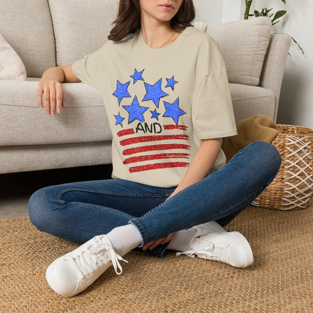 Stars and Stripes T-Shirt — Flag Graphic Patriotic Tee