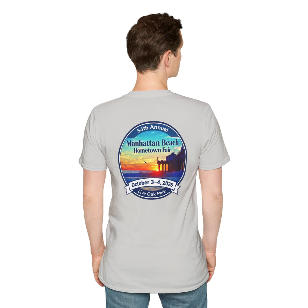 Manhattan Beach Hometown Fair T-Shirt — 54th Annual Sunset Surf Logo (Oct 3-4, 2026)
