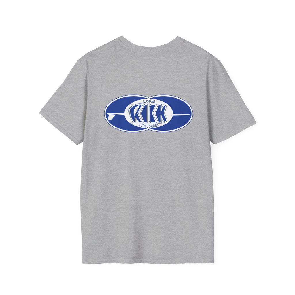 Rick Surfboards Unisex Softstyle T-Shirt Old School Hermosa Beach