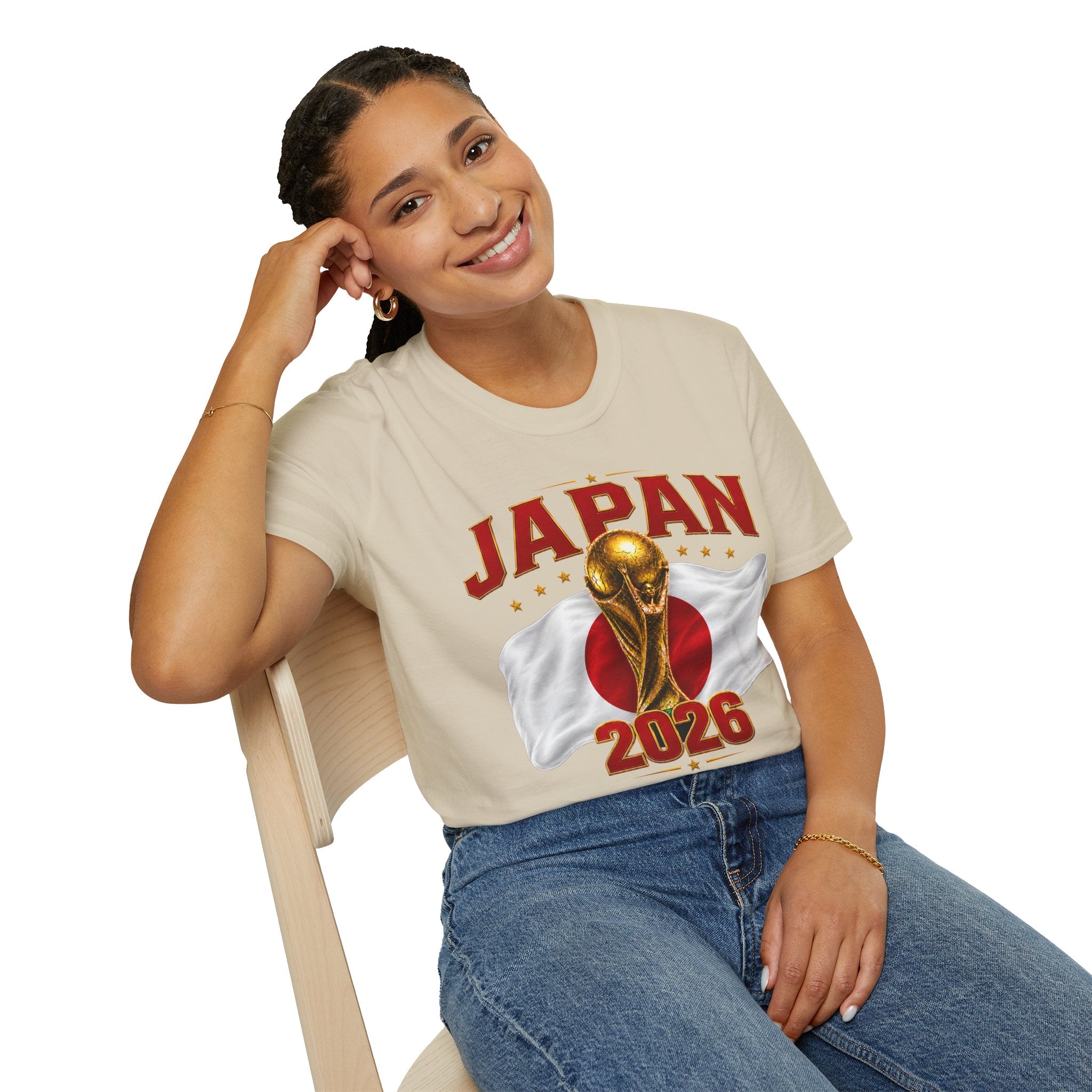 Japan 2026 World Cup T-Shirt — Golden Trophy Soccer Fan Tee