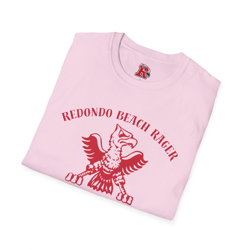 Redondo Beach Rager T-Shirt — Vintage School Spirit Graphic Tee - First Annual All Class Reunion 7-25-26 at Seaside Lagoon Redondo Beach
