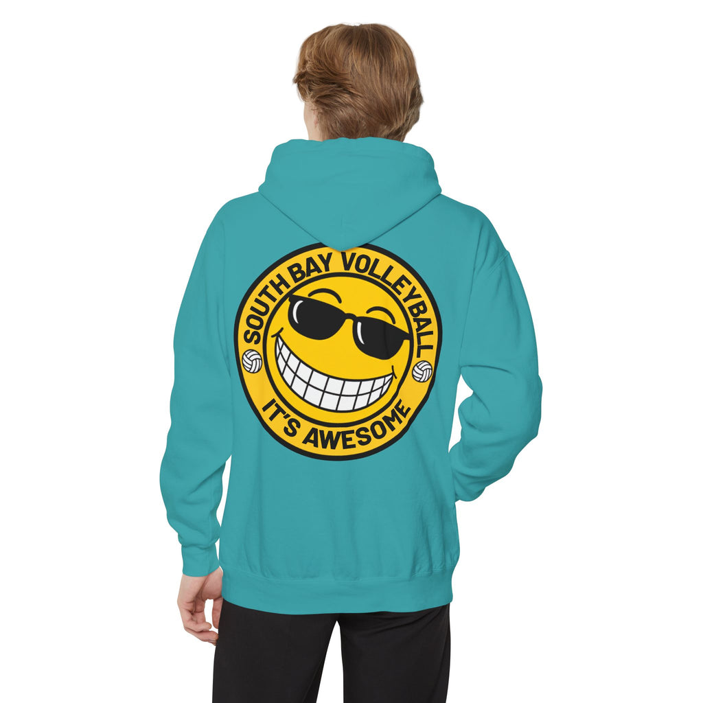 Volleyball Smiley Hoodie — "South Bay Volleyball It's Awesome" Crewneck