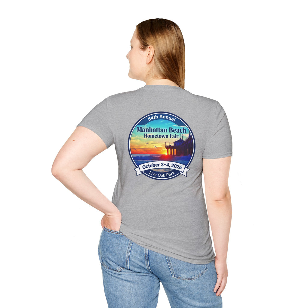 Manhattan Beach Hometown Fair T-Shirt — 54th Annual Sunset Surf Logo (Oct 3-4, 2026)