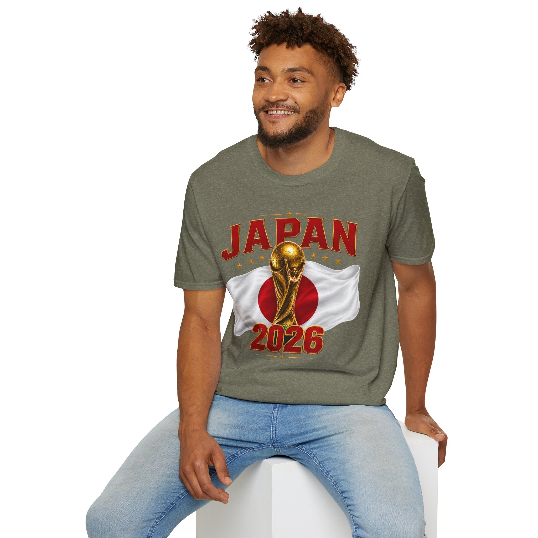 Japan 2026 World Cup T-Shirt — Golden Trophy Soccer Fan Tee