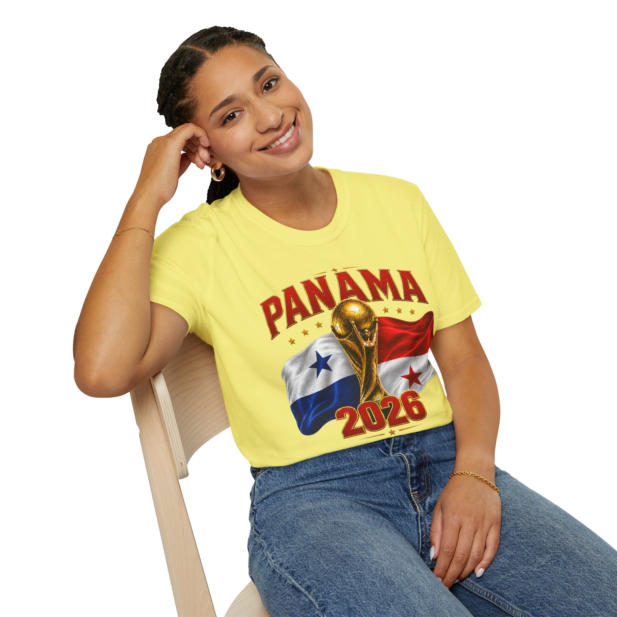 Panama 2026 World Cup T-Shirt — Panama Flag & Trophy Soccer Tee