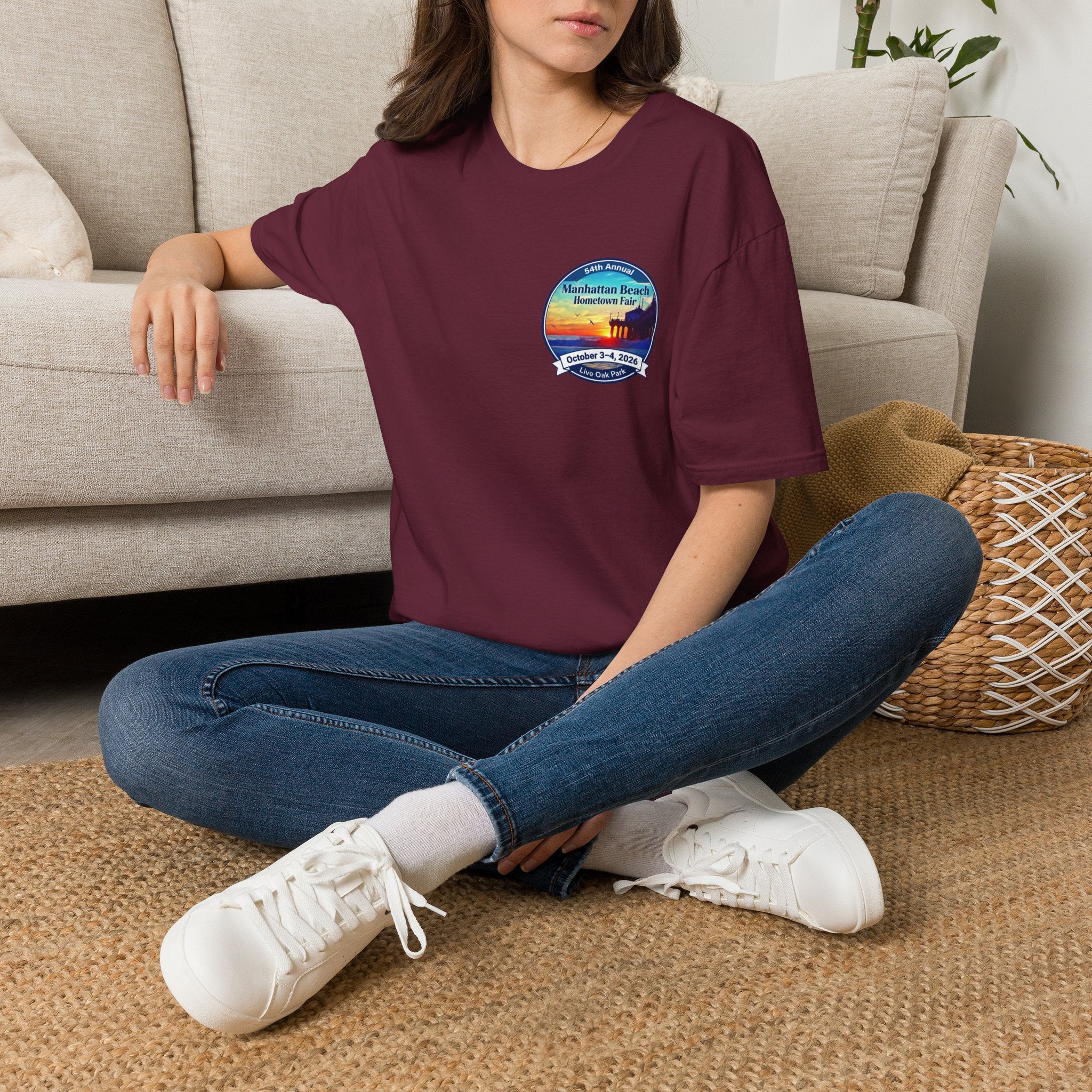 Manhattan Beach Hometown Fair T-Shirt — 54th Annual Sunset Surf Logo (Oct 3-4, 2026)
