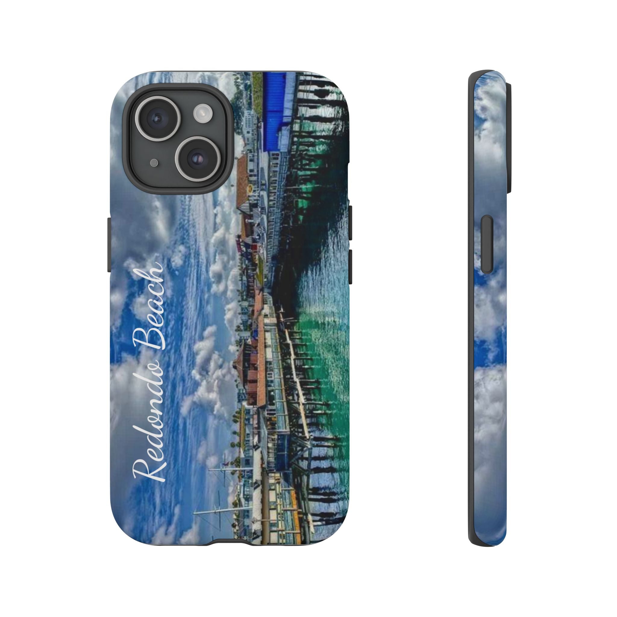 Phone Cases, Redondo Beach California King Harbor Design, Protective Covers, iPhone Accessories, Samsung Accessories, Gift for Travelers