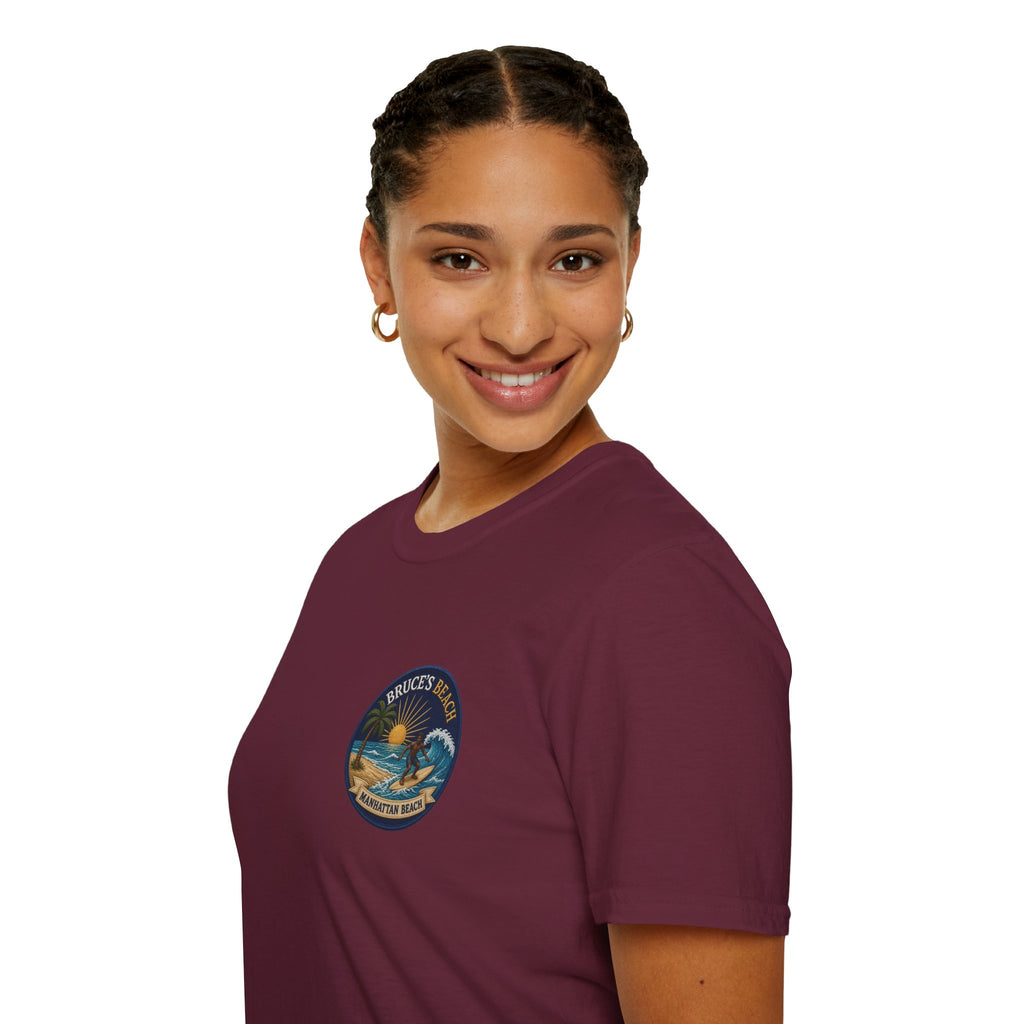 Bruce's Beach Manhattan Beach Surf Patch T-Shirt