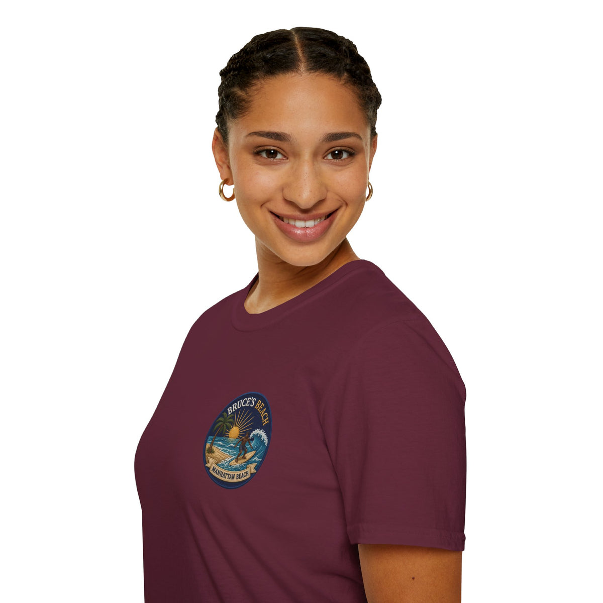 Bruce's Beach Manhattan Beach Surf Patch T-Shirt