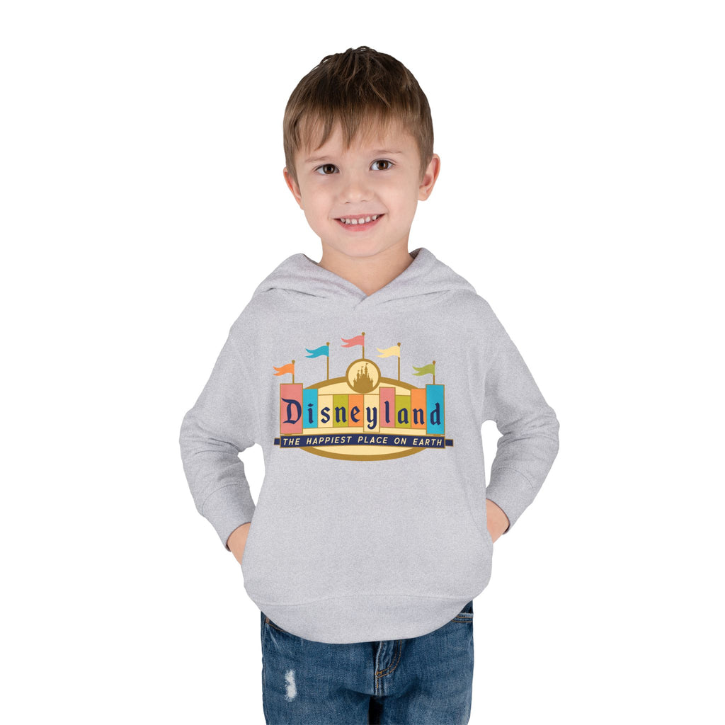 Disneyland way Back Machine Retro Logo Toddler Hoodie | Kids Pullover