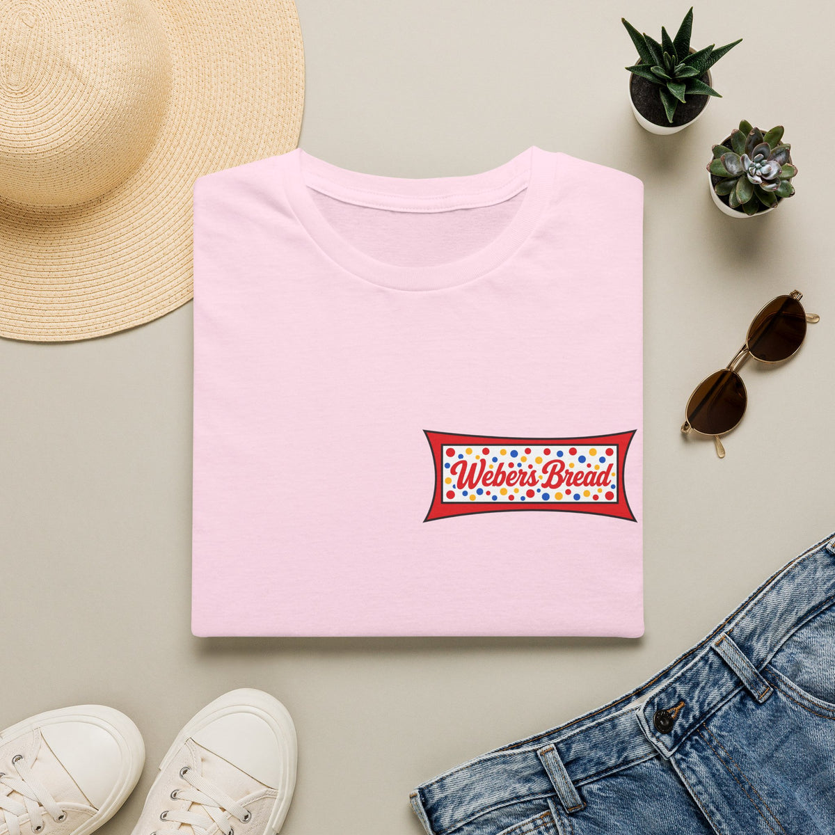 Weber's Bread Retro Logo Dewey T-Shirt — Vintage Bakery Graphic Tee