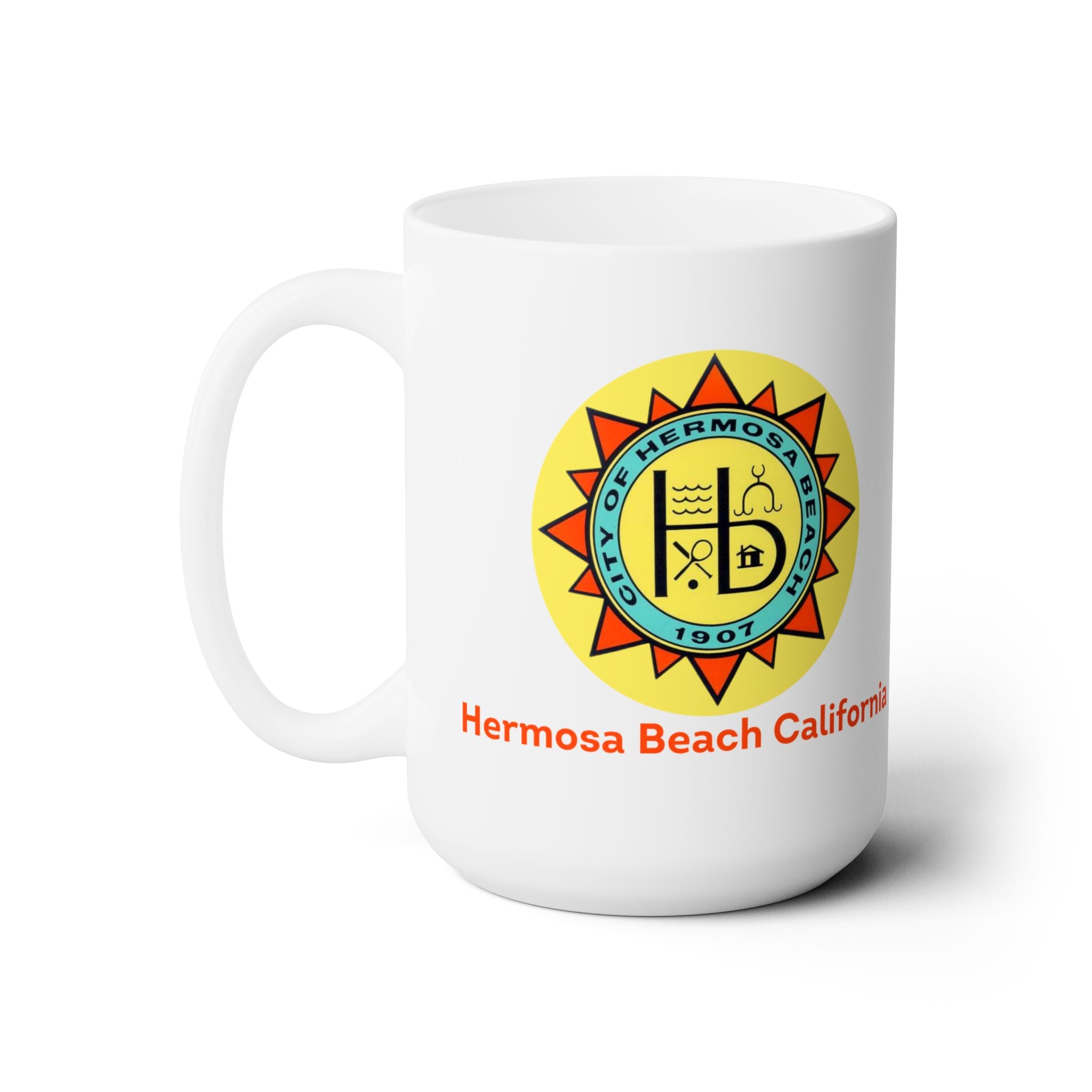 Hermosa Beach California Ceramic Mug 15oz