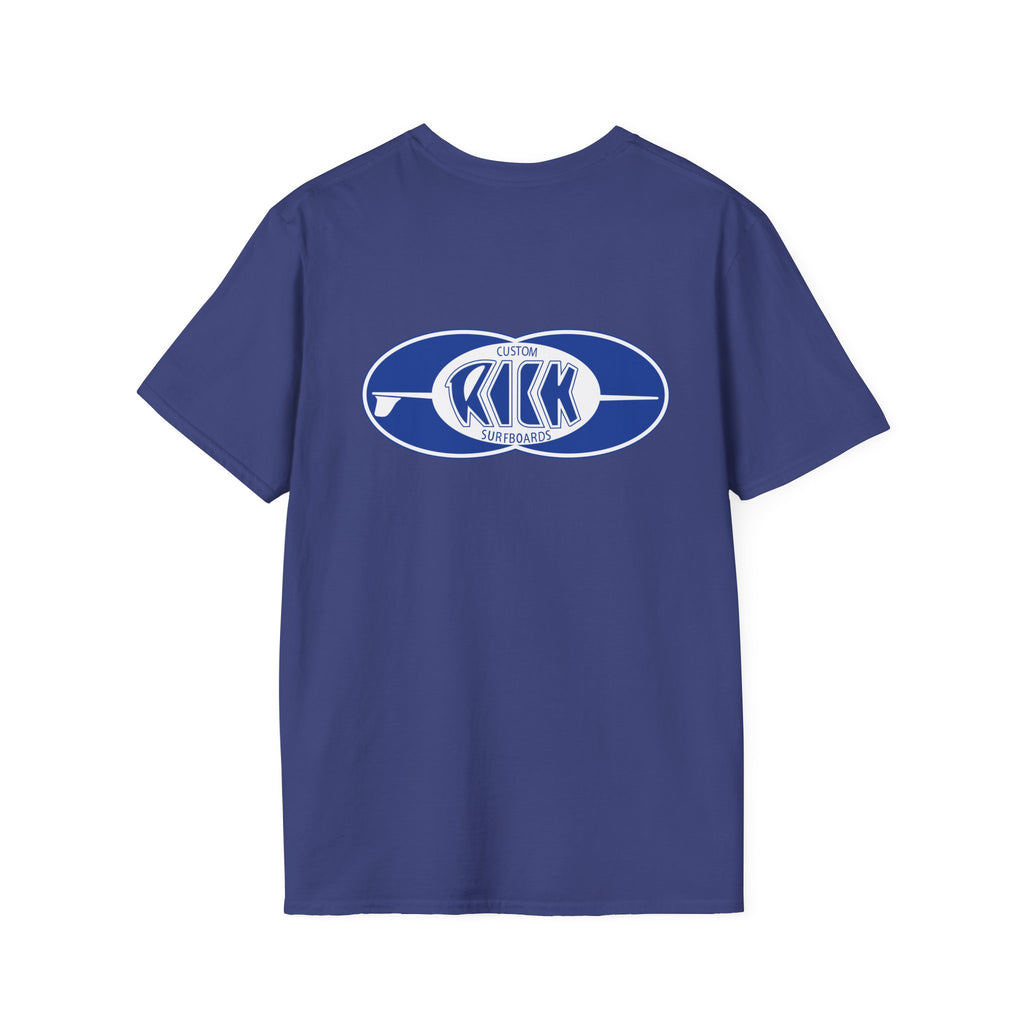 Rick Surfboards Unisex Softstyle T-Shirt Old School Hermosa Beach