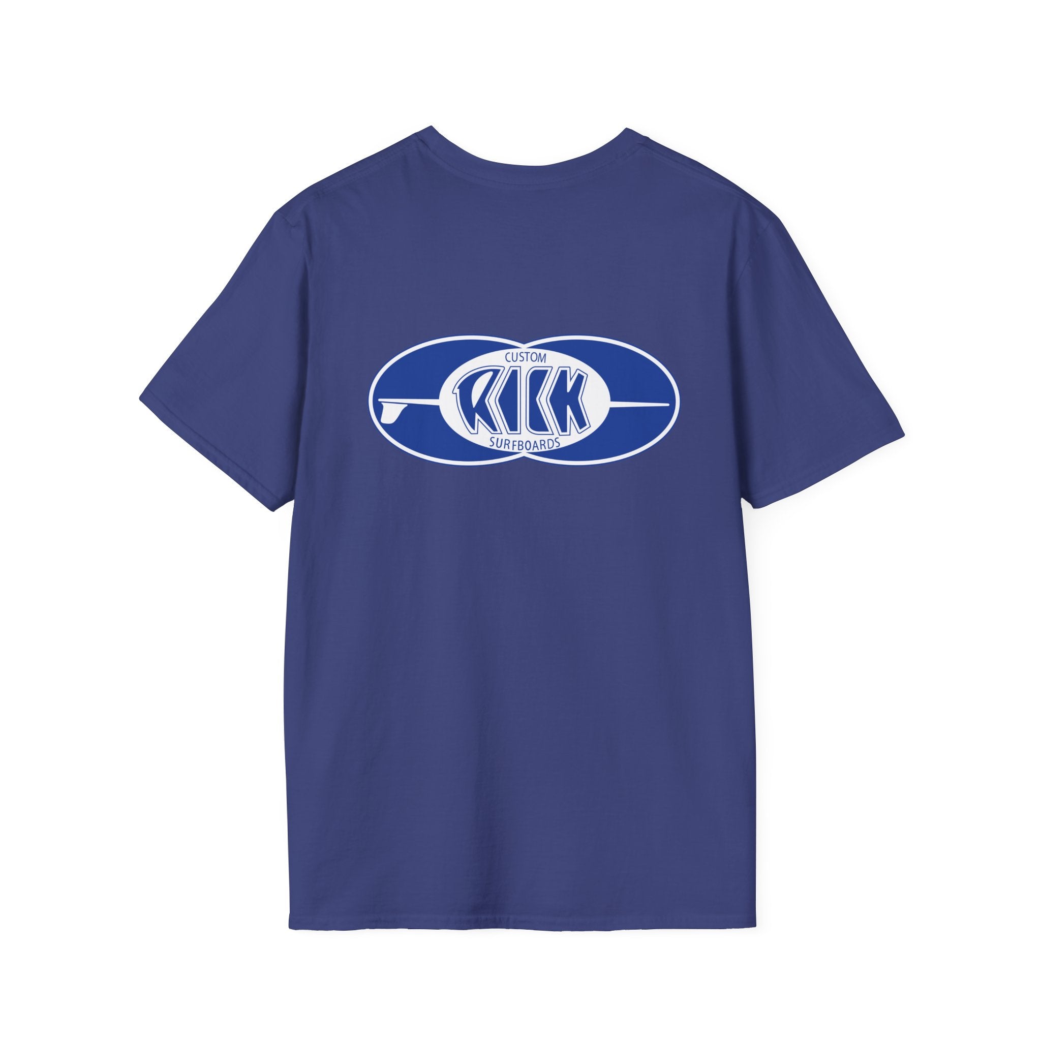 Rick Surfboards Unisex Softstyle T-Shirt Old School Hermosa Beach