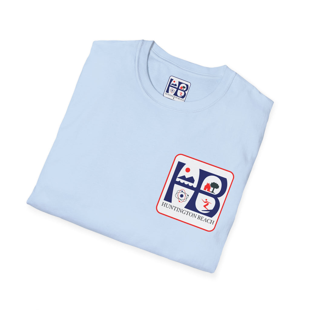 Huntington Beach Retro HB Logo T-Shirt  (printed 3 places)