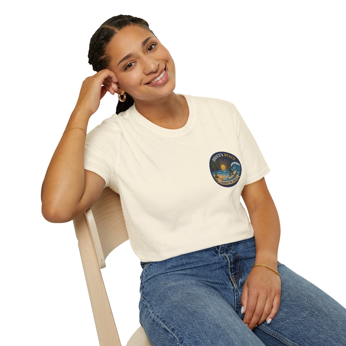 Bruce's Beach Manhattan Beach Surf Patch T-Shirt