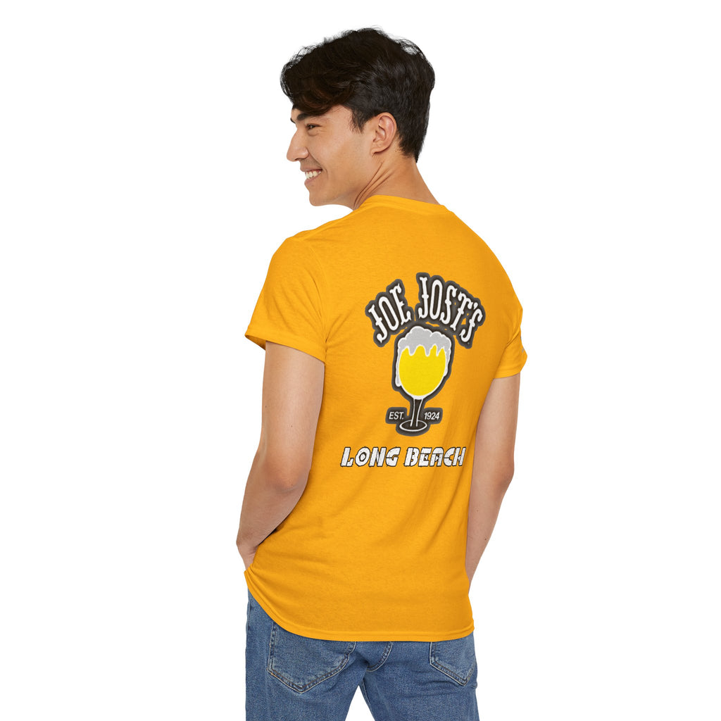 Joe Josts Long Beach California Men's and Woman's Heavy Cotton Tee - Printed 4 Areas