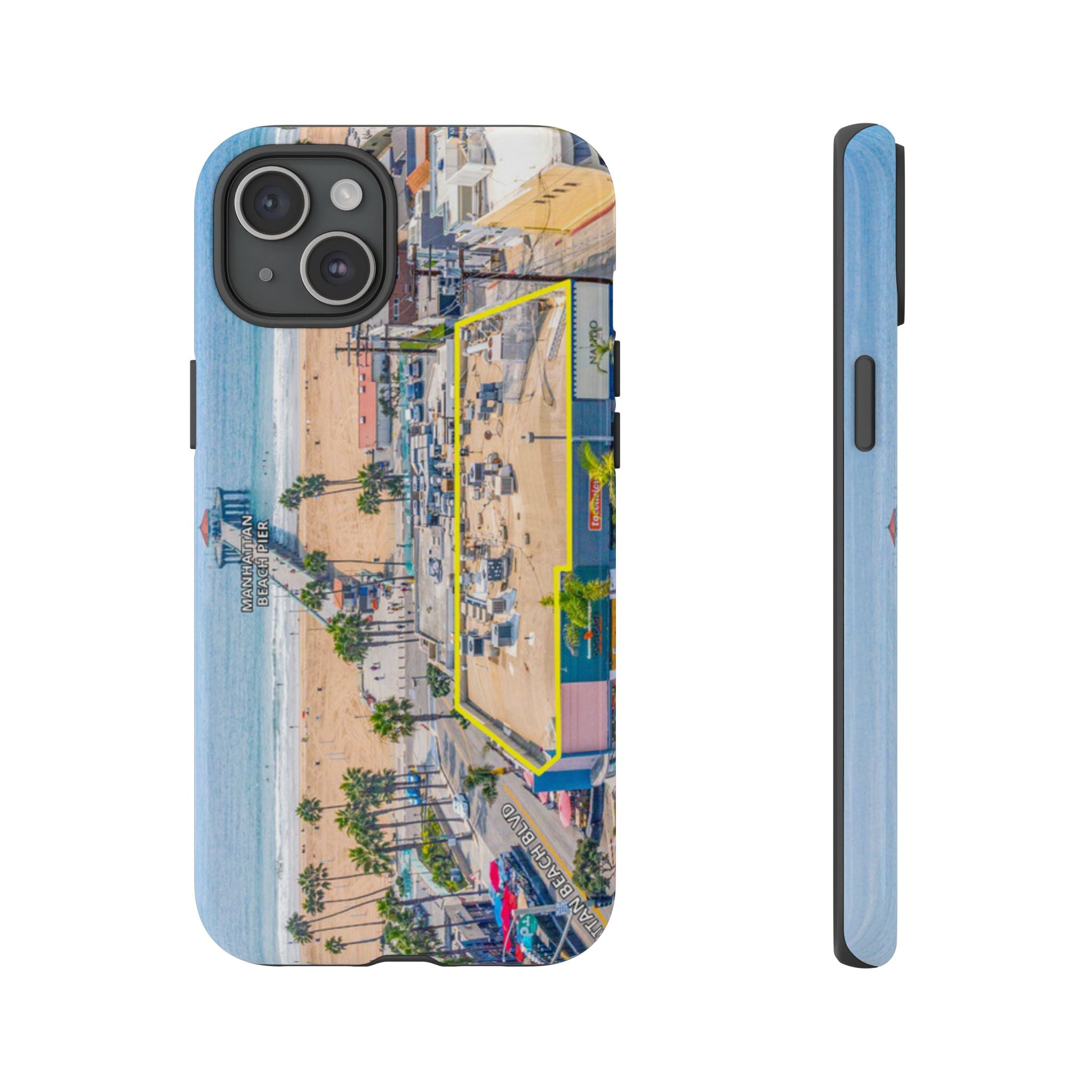 Phone Cases, Manhattan Beach California iPhone Samsung Google Tough Cases, Beach Lovers Gifts, Coastal Accessories, Ocean Phone Covers,